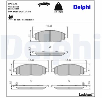 jeep Remblokkenset, schijfrem LP1931