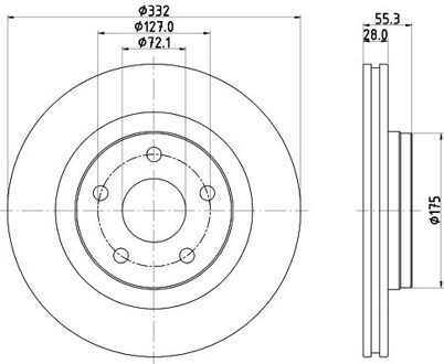 jeep Remschijf 8DD355123141