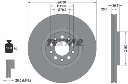 jeep Remschijf 92351103