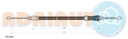 jeep Trekkabel, parkeerrem 090265