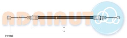 jeep Trekkabel, parkeerrem 090266