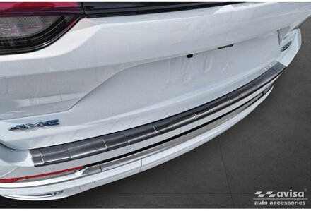 jeep Zwart RVS Achterbumperprotector passend voor Jeep Grand Cherokee V (WL) 2022- 'Ribs' AV245345