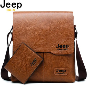 JEEPBULUO BRAND Famous Business Casual Tote Bags Men Messenger Bag Leather Crossbody Shoulder Bag For Man