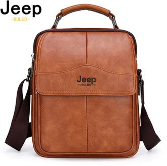 JEEPBULUO New Men Crossbody Bag Shoulder Bags Multi-function Men Handbags Large Capacity Split Leather Bag For Man Messenger Bag
