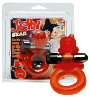 Jelly Bear - Cockring - Rood - Ø 25 mm