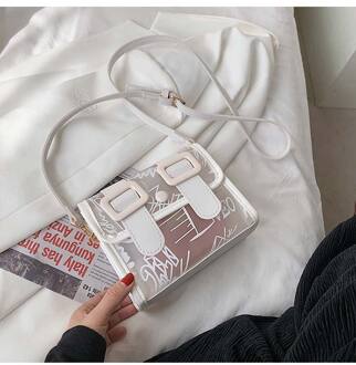 Jelly Big Bag Mode Pvc Vrouwen Handtas Hoge Capaciteit Keten Schoudertas Messenger Bags 02