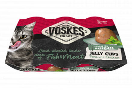 Jelly Cups tonijn met kip kattensnack (6x25 g) 12 verpakkingen (72 x 25 g)