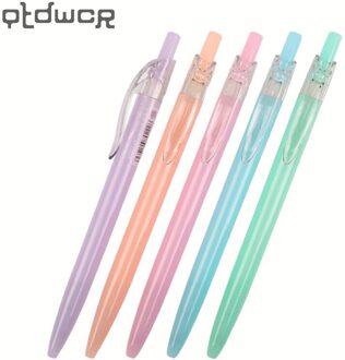 Jelly Kleur Kawaii Balpen Plastic Druk Op de Balpen Schoolbenodigdheden Briefpapier Papelaria B-573F