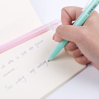 Jelly Kleur Kawaii Balpen Plastic Druk Op de Balpen Schoolbenodigdheden Briefpapier Papelaria B-573F