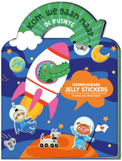 Jelly stickerboek - Kom, we gaan naar... De ruimte -   (ISBN: 9789464326567)