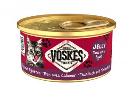 Jelly tonijn met pijlinktvis natvoer kat (24x85 g) 1 tray (24 x 85 g)