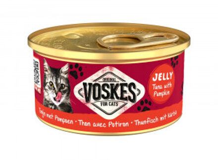 Jelly tonijn met pompoen natvoer kat (24x85 g) 2 trays (48 x 85 g)