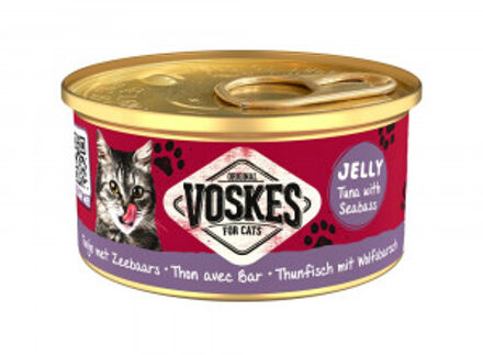 Jelly tonijn met zeebaars natvoer kat (24x85 g) 1 tray (24 x 85 g)