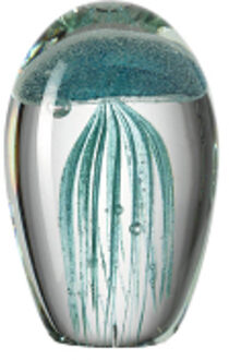 Jellyfish Ornament Kwal H11 cm - Turquoi Groen