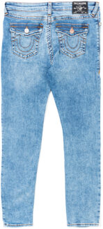 Jennie Mid Rise Flap Pocket damesjeans, denim Blauw
