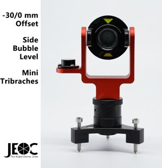 Jeoc Mini Prisma ADS-102A/B & Mini Stelschroevenblok Set, Landmeetkundige Reflector Voor Topcon Total Station