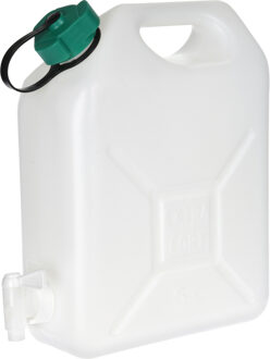 Jerrycan voor water - 5 liter - Kunststof - met kraantje en dop