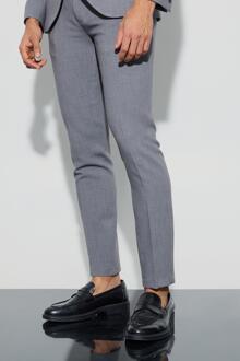 Jersey Skinny Fit Pantalons, Grey - 34