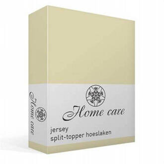 jersey split-topper hoeslaken - Lits-jumeaux (180x210 cm) - Wit