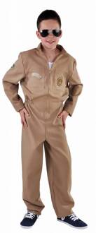 Jet Fighter Straaljager pak kind camel Bruin - Kastanje