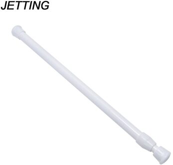 Jetting 1Pcs 55-90Cm Lente Geladen Uitbreiding Douchegordijn Pole Telescopische Netto Voile Spanning Gordijn Rail Staaf