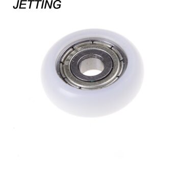 JETTING 1pcs Nylon Plastic Carbon Stalen Lagers Katrol Wielen Ingebed Groef Geschikt Voor Meubels Hardware Accessoires 1stk