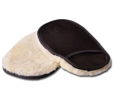 Jetting Auto Venster Schoonmaakdoekje Wol Handschoen Wassen Schoonmaakproducten Voor Auto Accessoires Microfiber Wasstraat Beige Kleur