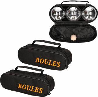 Jeu de boules set 15-delig (9x ballen, 3x houten balletje en draagtas)