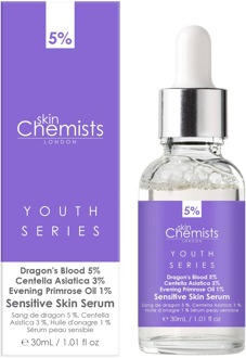 Jeugdserie Gevoelig Huidserum Draak's Bloed 5%, Centella Asiatica 3%, Avocado-olie 1% 30ml - One Size