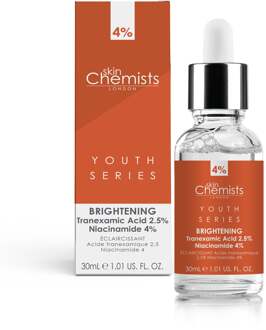 Jeugdserie Tranexaminezuur 2,5%, Niacinamide 4% Verhelderend Serum 30ml - maat