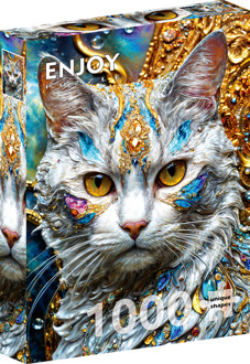 Jeweled Cat Puzzel (1000 stukjes)