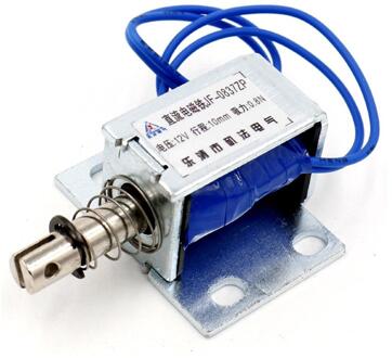 JF-0837ZP (ZYE1-0837ZP) DC 12V Push Type Open Frame Solenoid Elektromagneet