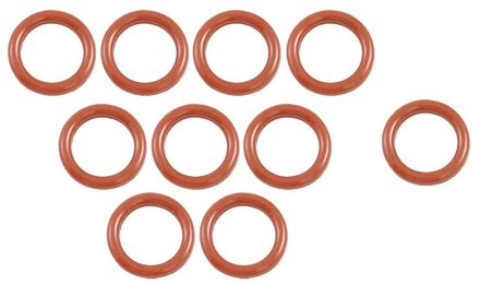 Jfbl 10 Pcs 16Mm Od 2.5Mm Dikte Silicone O Ring Oliekeerringen Pakkingen Dark Red