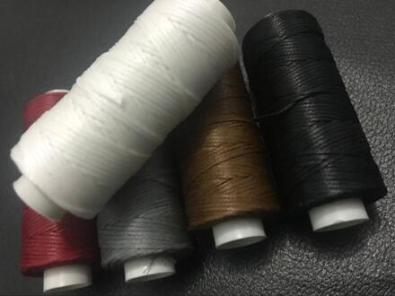 JH002 5 pcs veel basic kleur 1.0mm platte gewaxt draad voor leer naaien