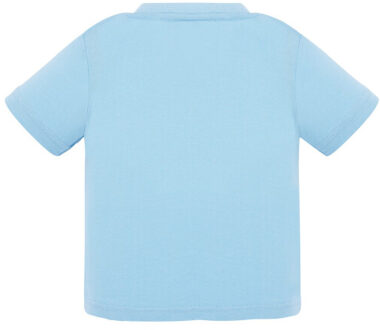 Jhk Baby effen t-shirt met ronde hals Blauw - 80