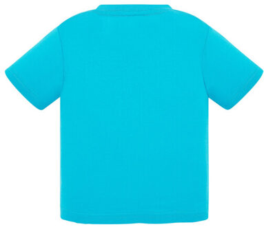 Jhk Baby effen t-shirt met ronde hals - maat 92 Blauw