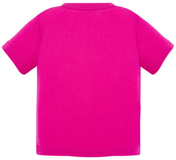 Jhk Baby effen t-shirt met ronde hals Roze - 80