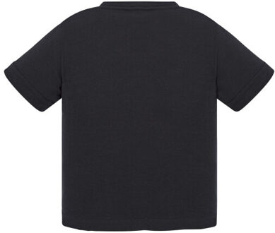 Jhk Baby effen t-shirt met ronde hals Zwart - 80