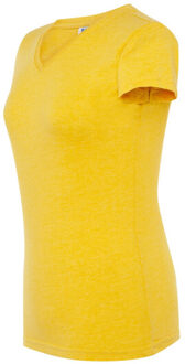 Jhk Dames comfort heather regular t-shirt Geel - L