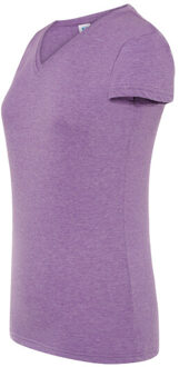 Jhk Dames comfort heather regular t-shirt - maat XL Paars