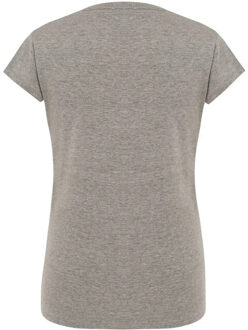 Jhk Dames comfort melange regular t-shirt - maat XL Grijs