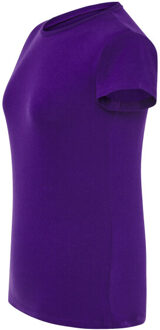 Jhk Dames comfort regelmatig t-shirt - maat S Paars