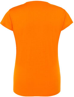 Jhk Dames comfort regelmatig t-shirt - maat XL Oranje