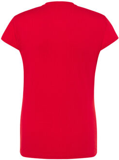 Jhk Dames comfort regelmatig t-shirt Rood - L
