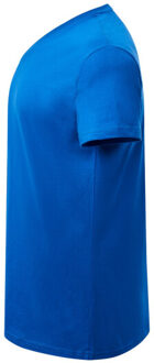 Jhk Dames curves v hals t-shirt - maat M Blauw