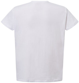 Jhk Dames curves v hals t-shirt Wit - L