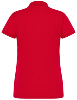 Jhk Dames effen plus poloshirt Rood - S