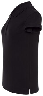 Jhk Dames effen plus poloshirt Zwart - S
