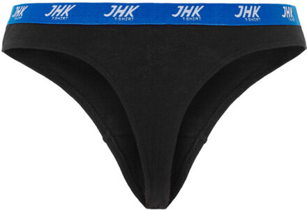 Jhk Dames effen string (set van 3) Zwart - XL