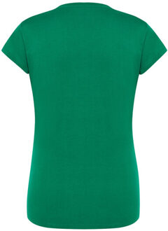 Jhk Dames premium normaal t-shirt - maat XXL Groen
